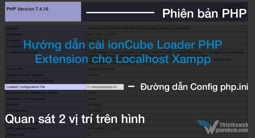 Hướng dẫn cài ionCube Loader PHP Extension cho Localhost Xampp